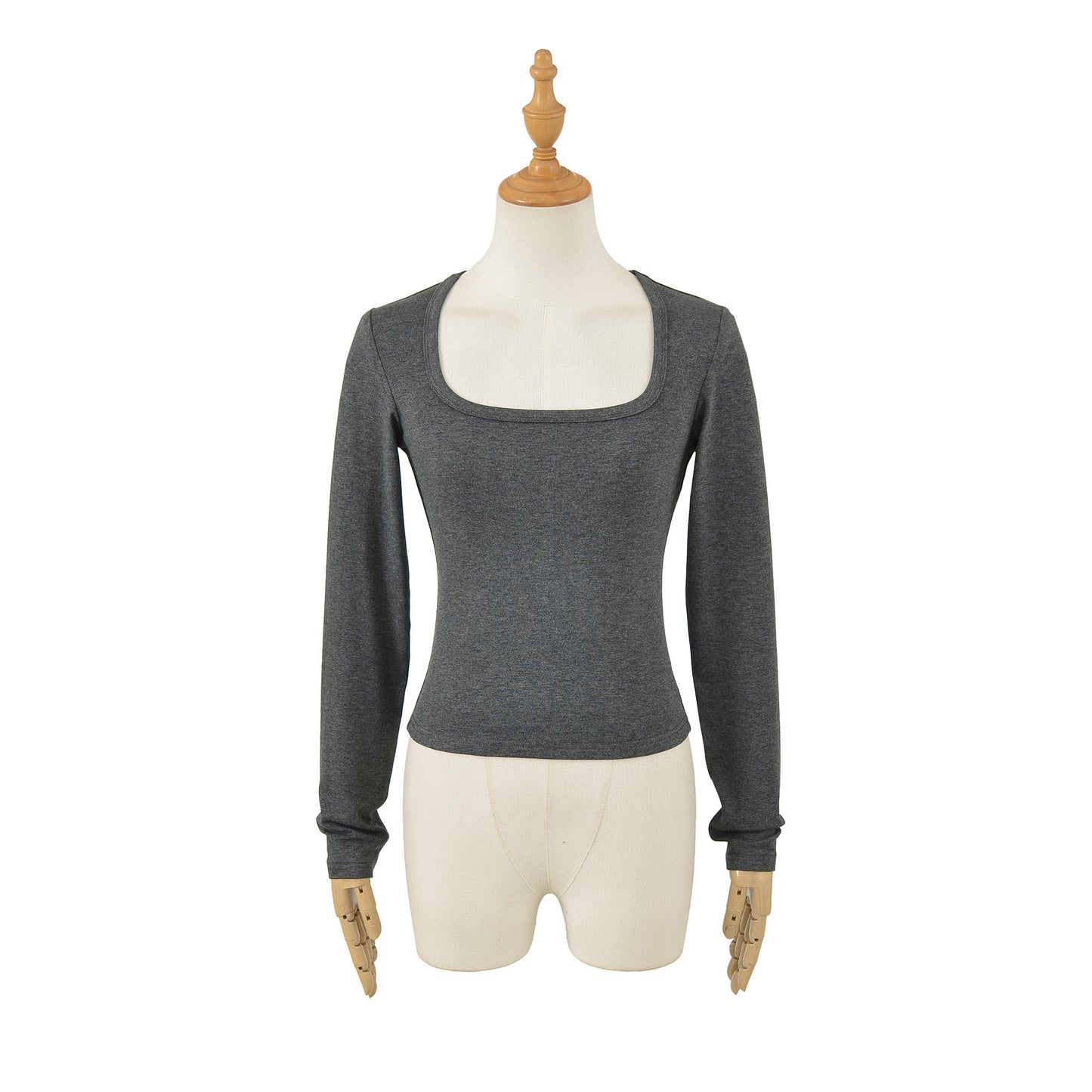 Slim Fit Top z U-Neck