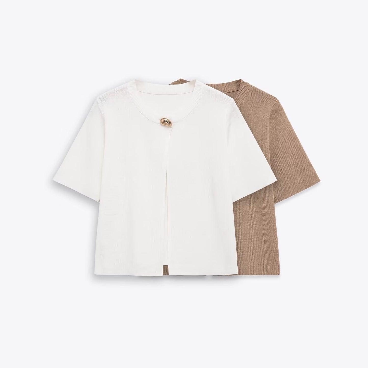 Sweter z okrągłym dekoltem