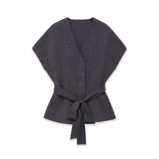 Top V-neck z Rękawem