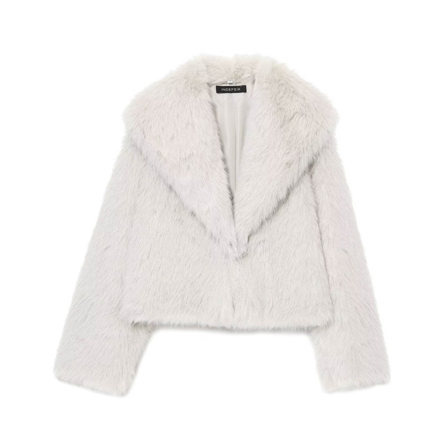 Kurtka z Kołnierzem z Eko-Futra – Elegant Casual