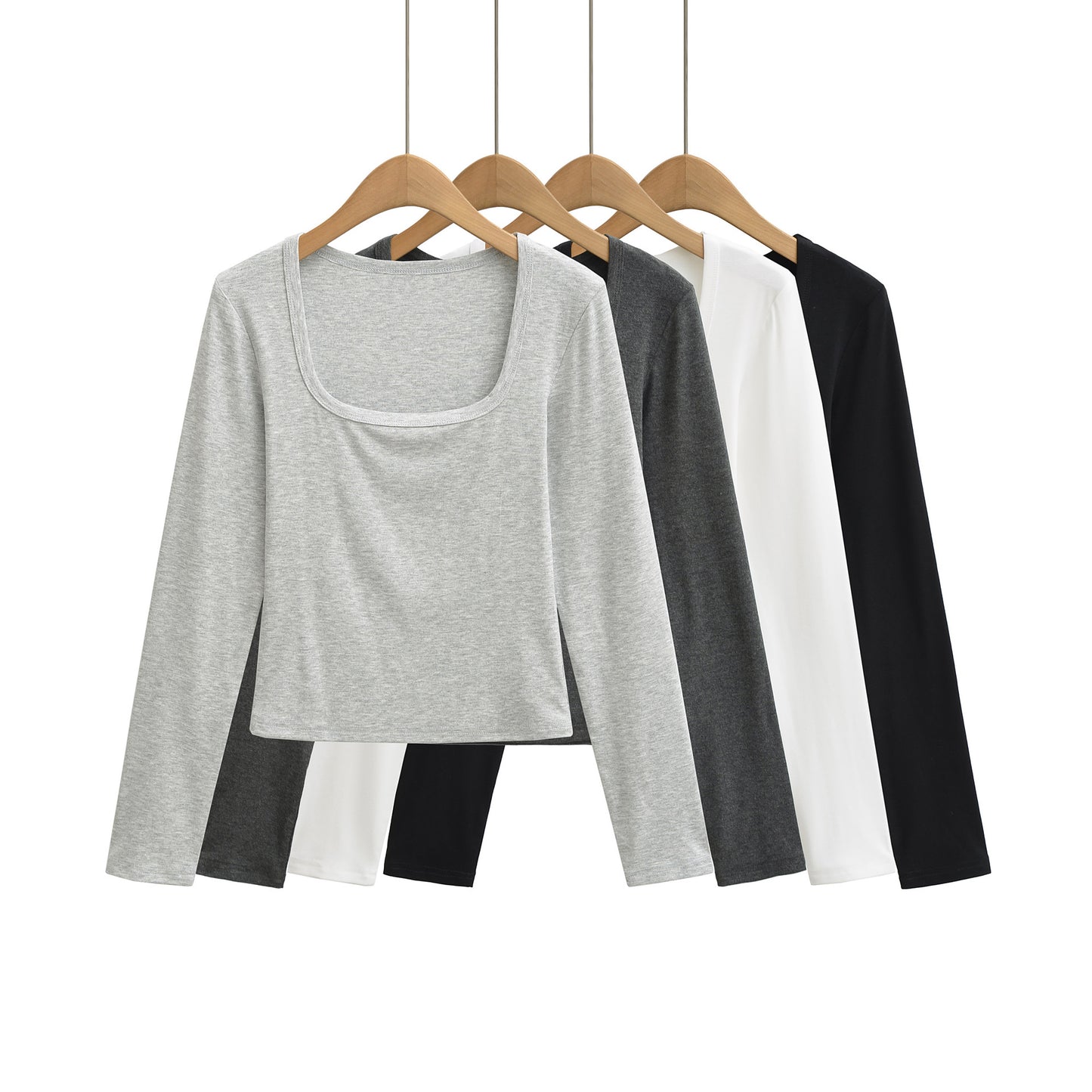 Slim Fit Top z U-Neck