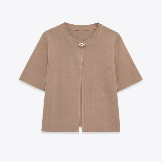 Sweter z okrągłym dekoltem