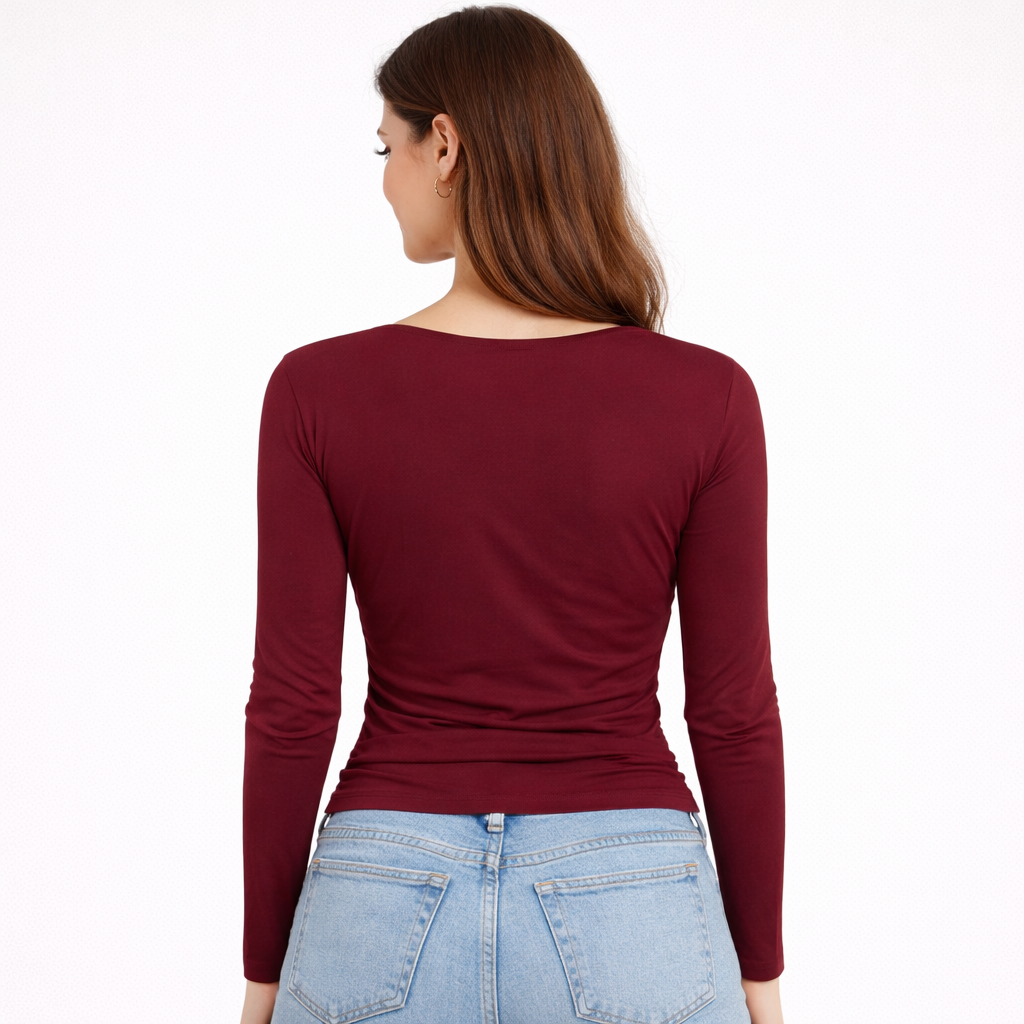 Top Square Chic – Elegancki Slim Fit