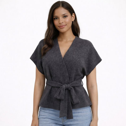 Top Literary V-Neck 3/4 – Swobodna Elegancja