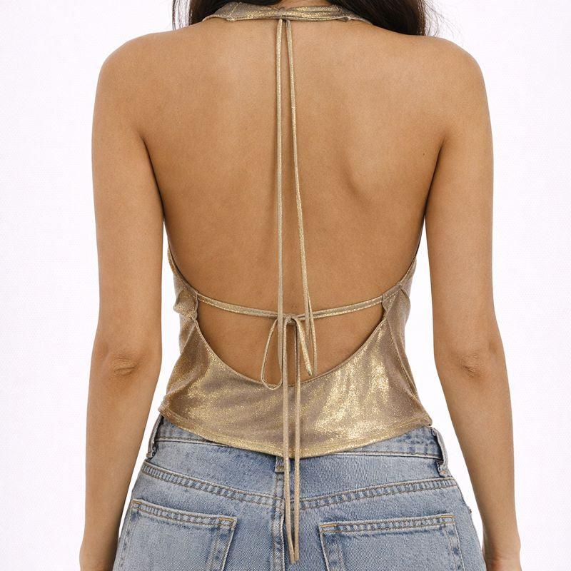 Top Strapless Gold – Evening Elegance