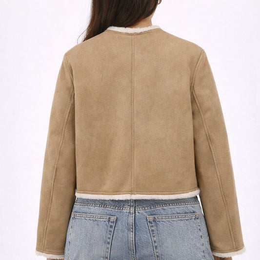 Sweter Literary Retro Loose Fit – Camel