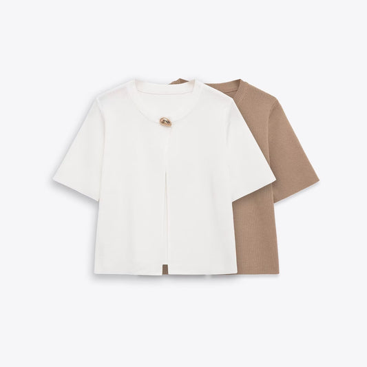 Sweter z okrągłym dekoltem